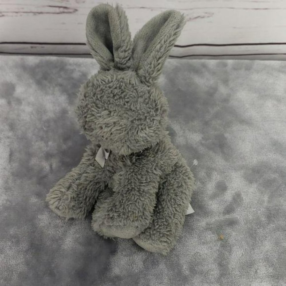 Bunnies By The Bay Stuffed Plush Grey Bunny